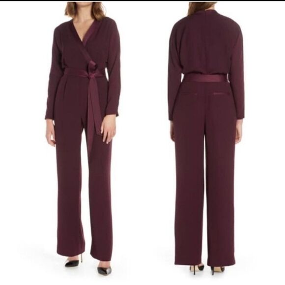 NWT Eliza J.  Wrap Front Jumpsuit Size 16 - Picture 1 of 7